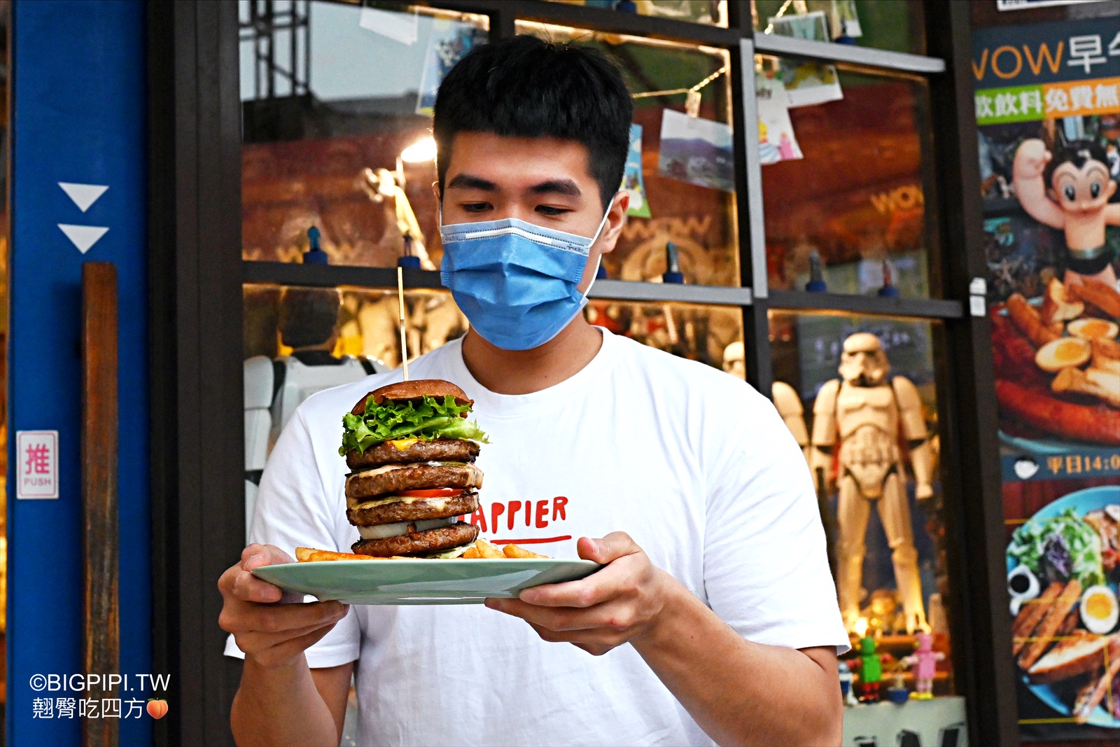 【新竹美食】WOW 瓦屋餐廚，新竹漢堡推薦 巨人漢堡等你來挑戰（菜單） @翹臀吃四方